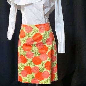 Sigrid Olsen Floral Pencil Skirt
